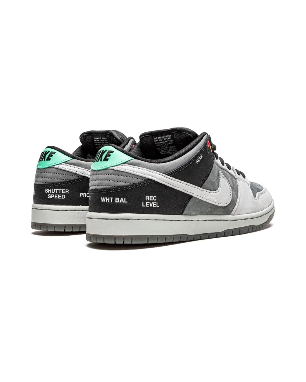 Nike Black Sb Dunk Low Pro Iso "Vx1000" Cv1659 001" for men