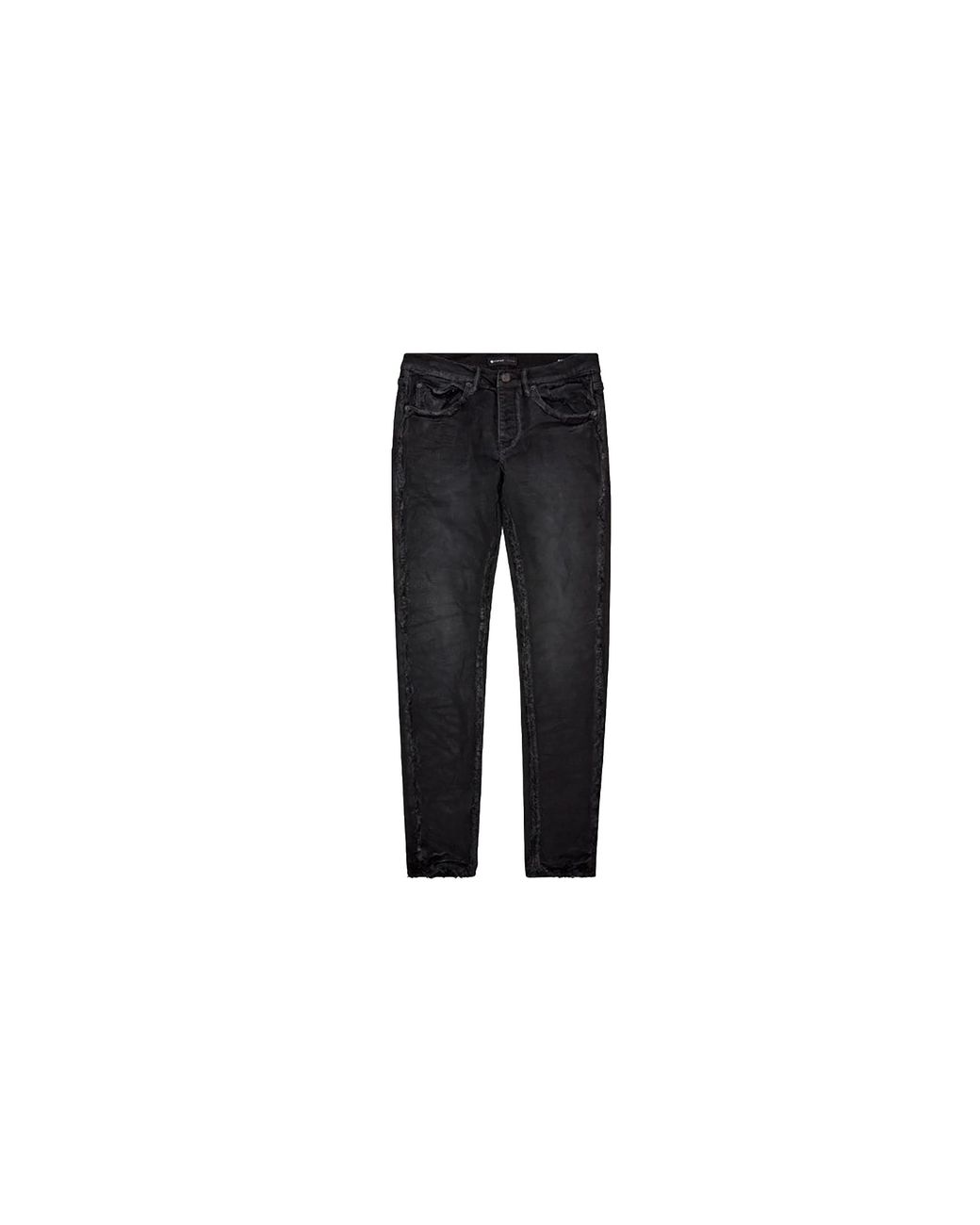 Purple Brand Black Inside Out Frayed Skinny Jeans Prp Xjns 0034" for men