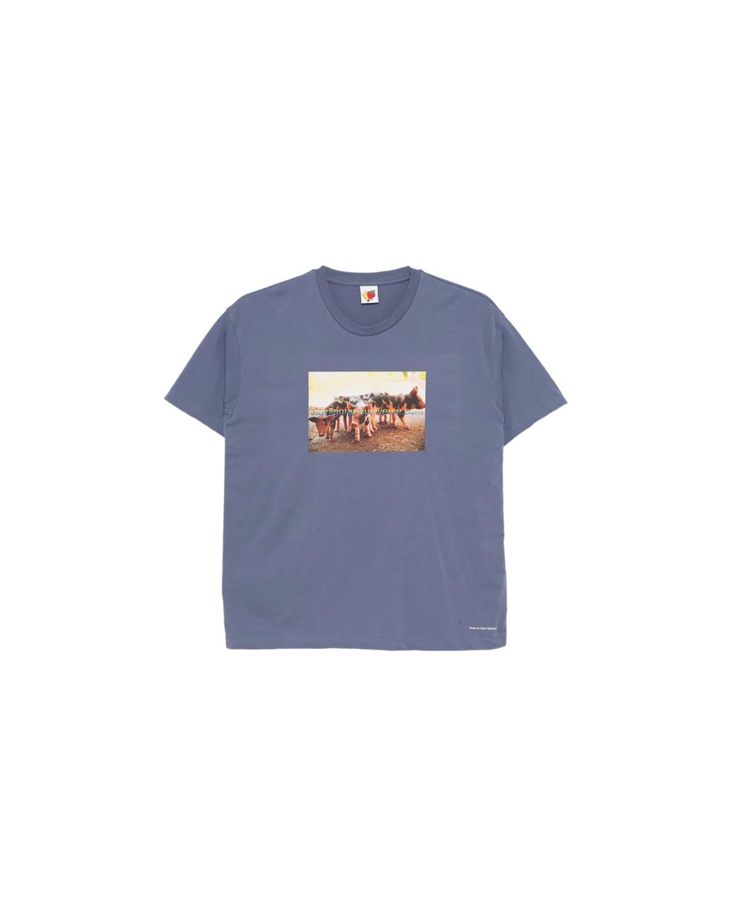 Sky High Farm Blue Pigs Farm T-Shirt Shirt Shf08T004-Nvy" for men