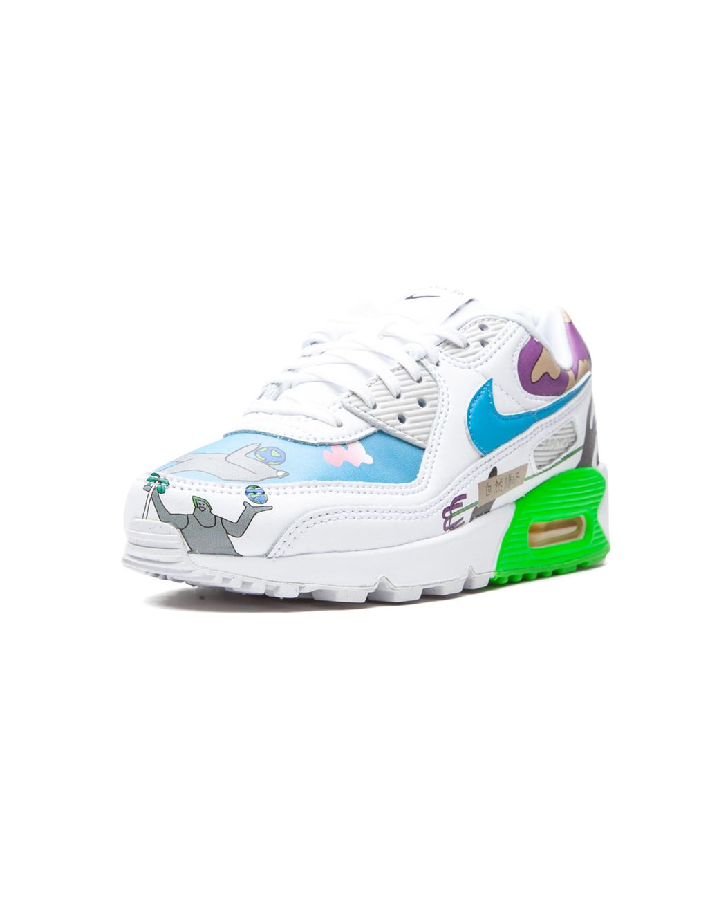 Nike Green Flyleather Air Max 90 Qs "Ruohan Wang" Cz3992 900" for men