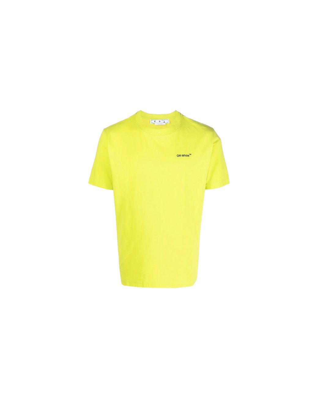 Off-White c/o Virgil Abloh Yellow Caravag Arrow Slim/T-Shirt Omaa027S23Jer0025010" for men