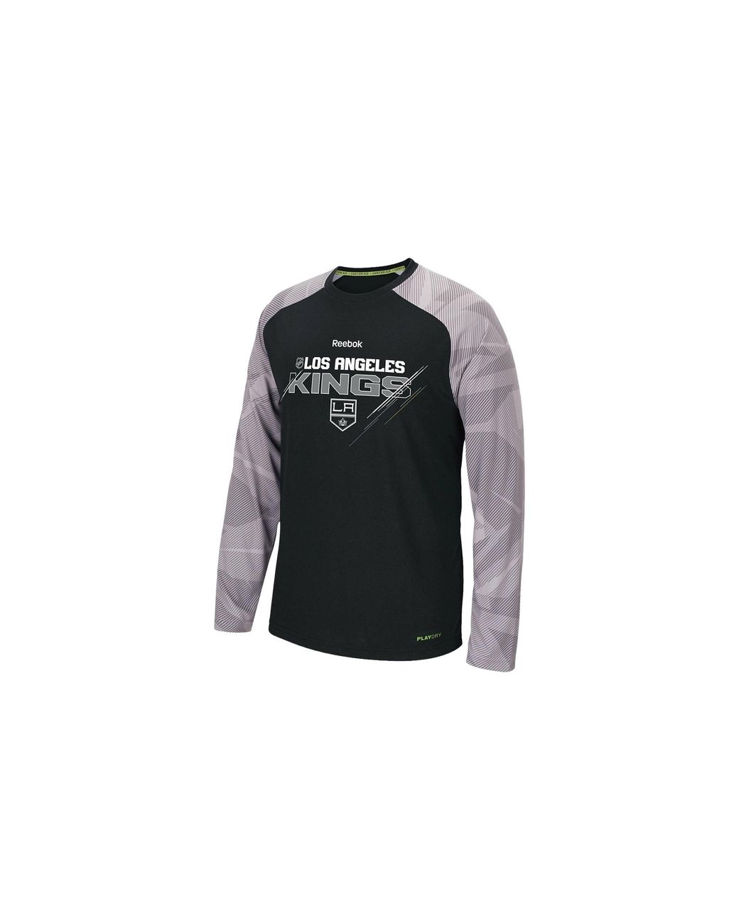 Reebok Black Performance Long Sleeve T-Shirt "Nhl Los Angeles Kings" M95596" for men