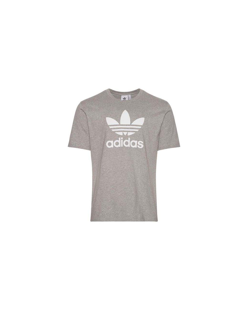 Adidas Black Originals Trefoil T-Shirt "Medium Heather" Jc7911" for men