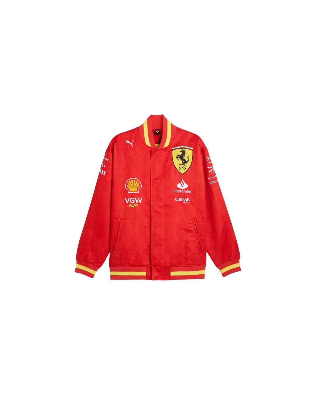 PUMA Red Sf Team Varsity Jacket 763606 01" for men