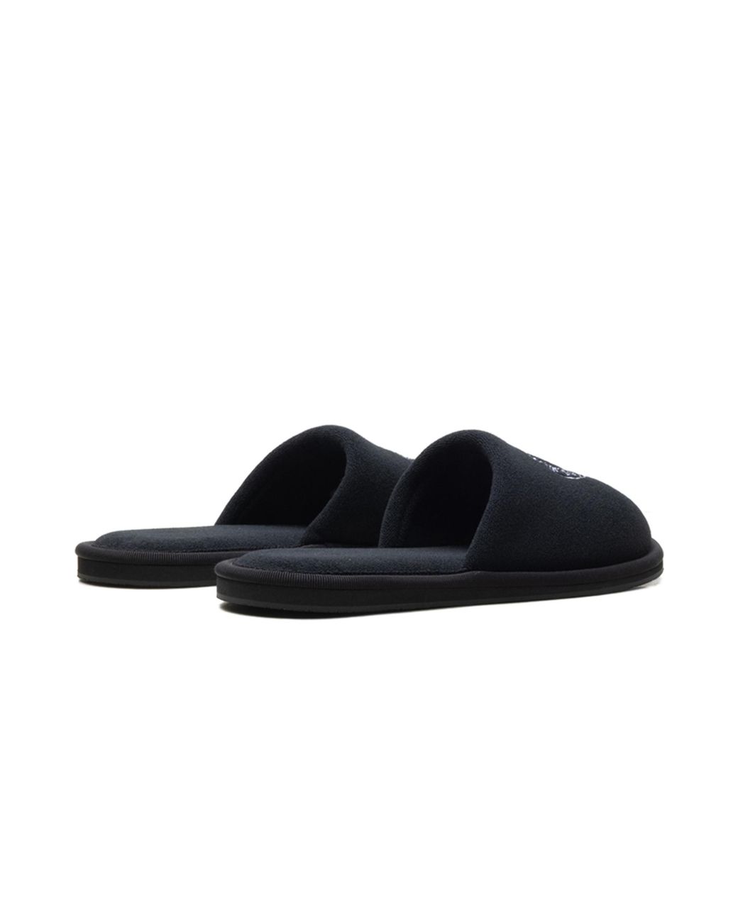 Chrome Hearts Black Embroidered Horseshoe Hotel Slippers Chrm1480" for men