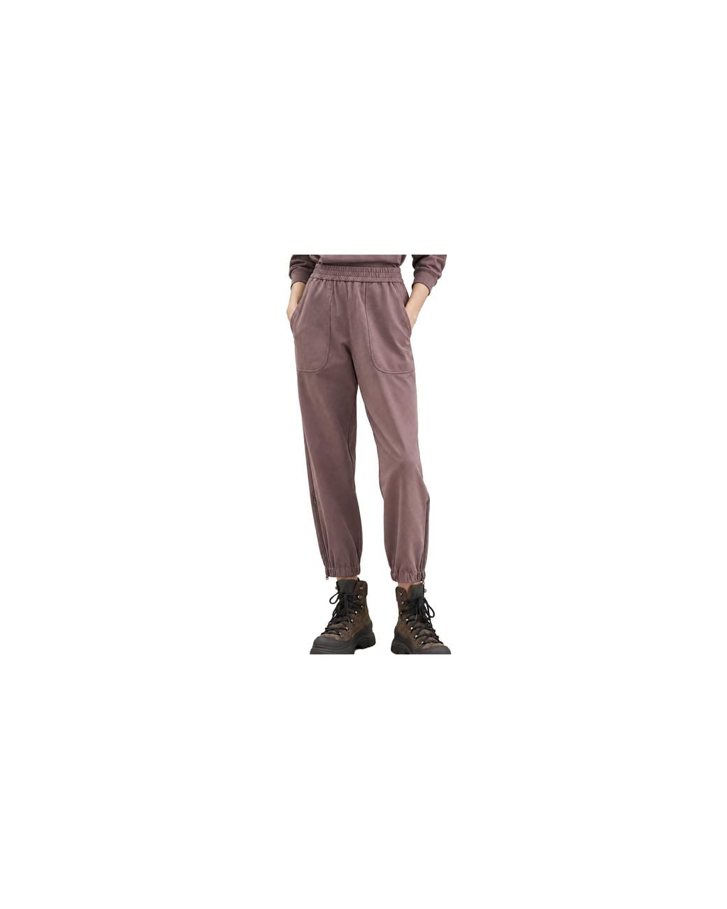 Brunello Cucinelli Black Cotton Elastic Waist Trousers Ash" Brun2572"