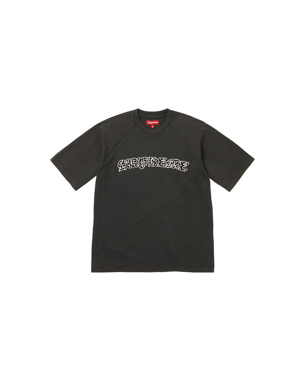 Supreme Black Rhinestone Raglan/Top "Ss26