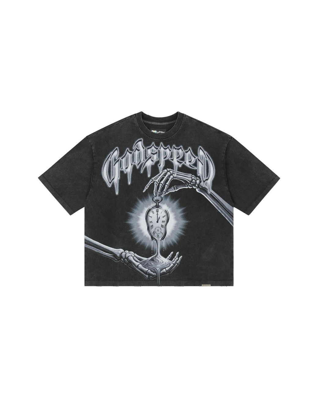 GODSPEED NEW YORK Black Borrowed Time T-Shirt Wash" Gs699" for men