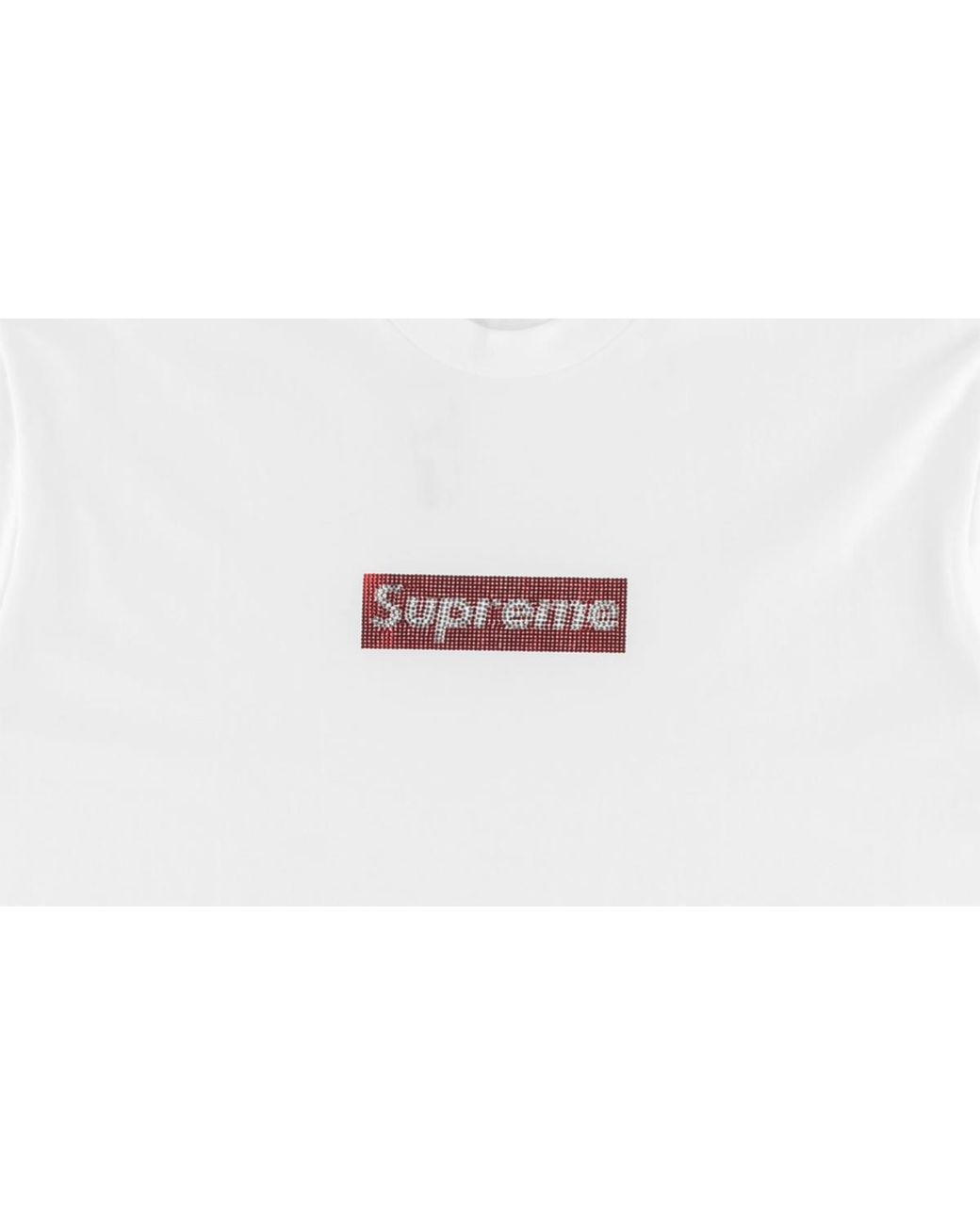 Supreme Black Swarovski Box Logo T-Shirt "Ss19" Su6975"