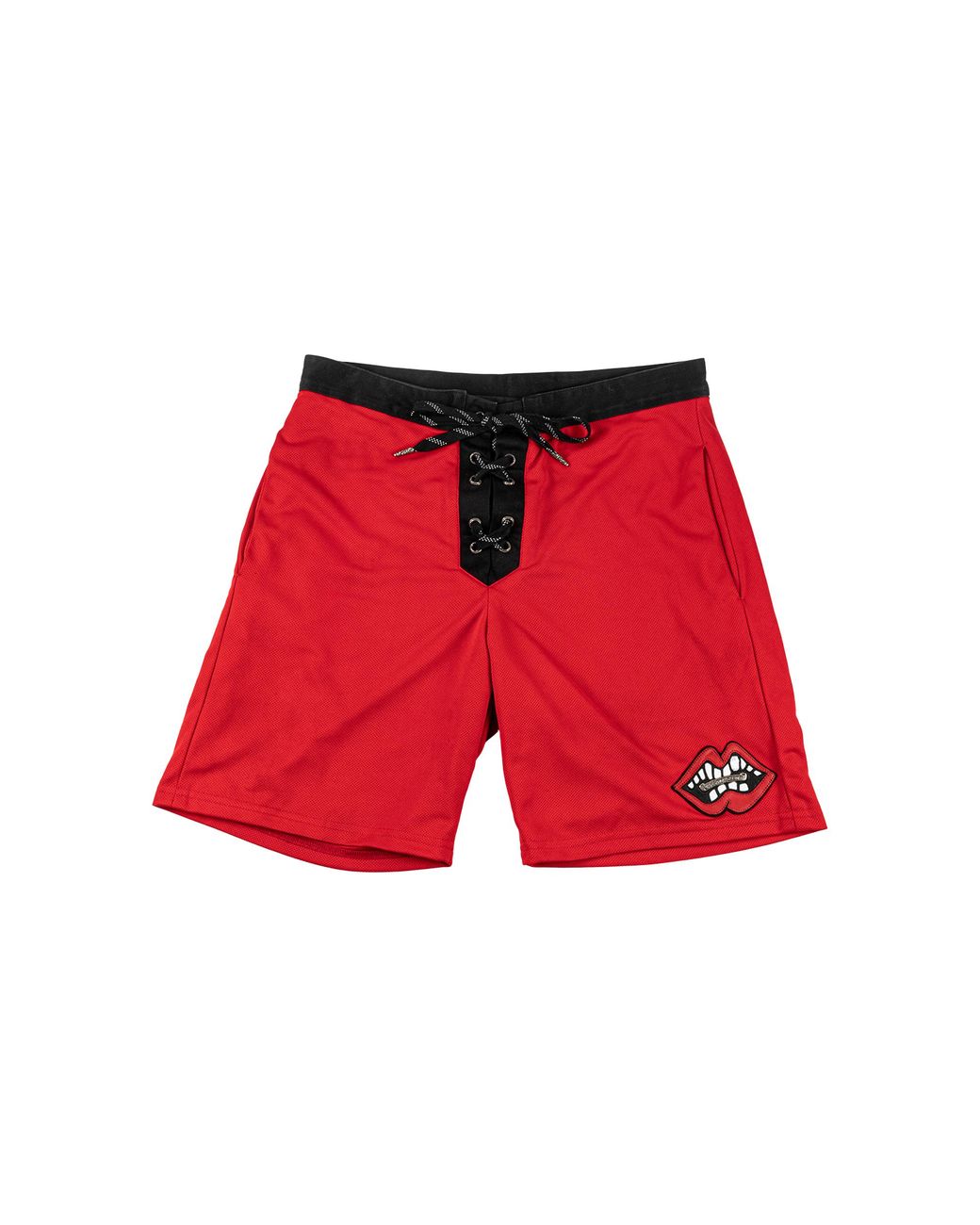 Chrome Hearts Red Matty Boy Chomper Leather Shorts Chrm1300" for men