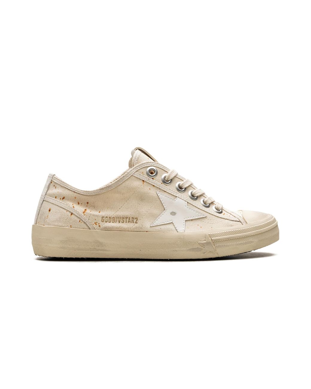 Golden Goose Deluxe Brand Black V-Star 2 Canvas Upper Leather Star "Milk" Gwf00205.F004646.15257"