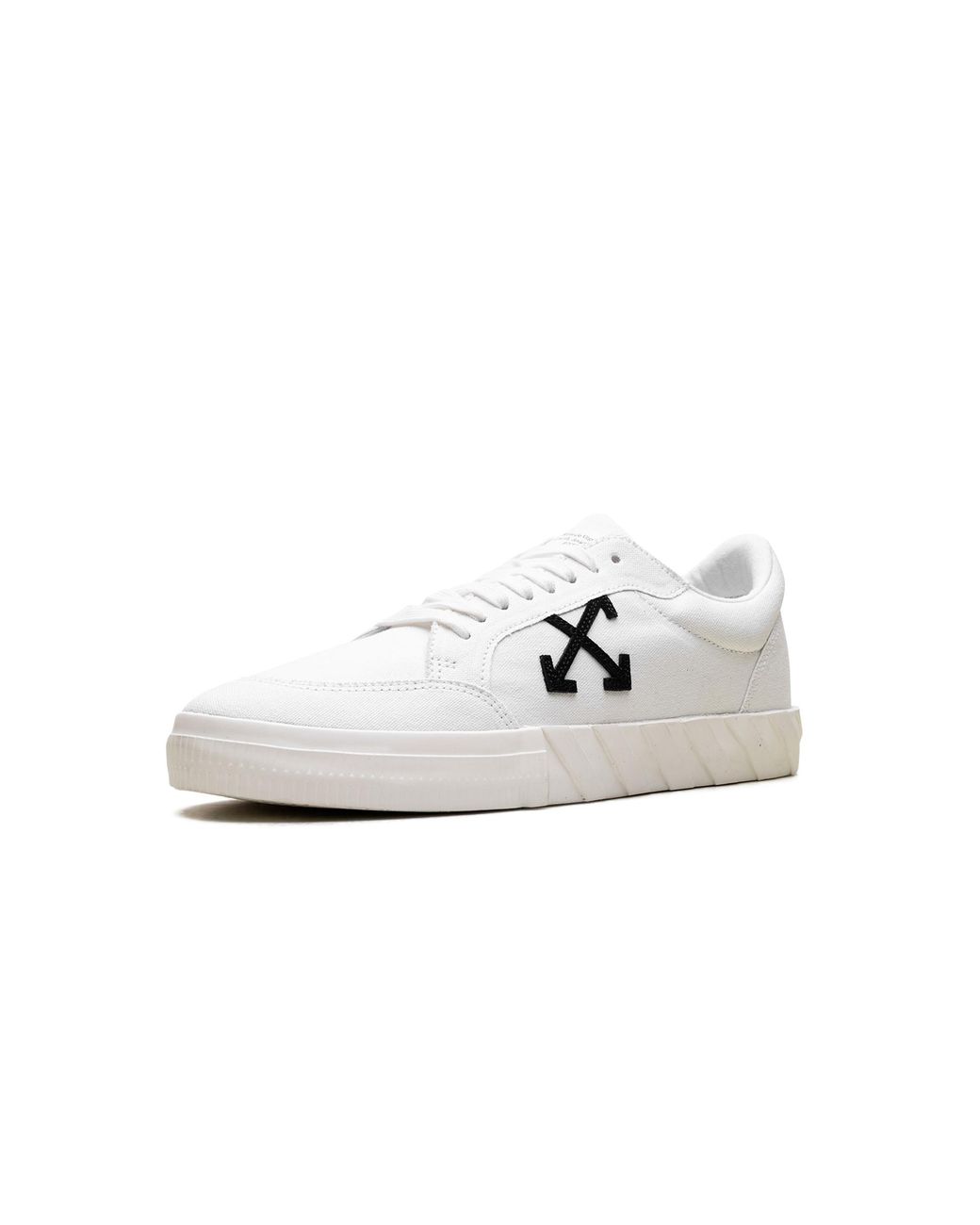 Off-White c/o Virgil Abloh Black Vulcanized Low Canvas Omia085C99Fab0020110" for men