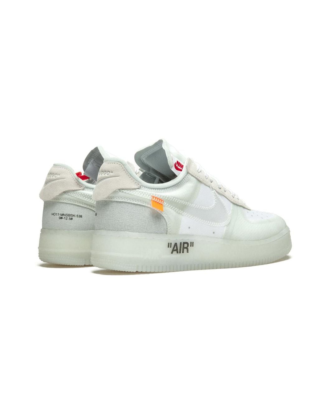 Nike Black The 10 Air Force 1 Low "Off" Ao4606 100" for men