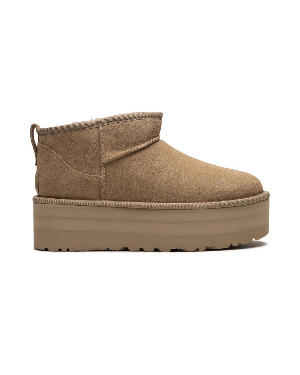Ugg Black Classic Ultra Mini Platform "Mustard Seed" 1135092 Mdsd"