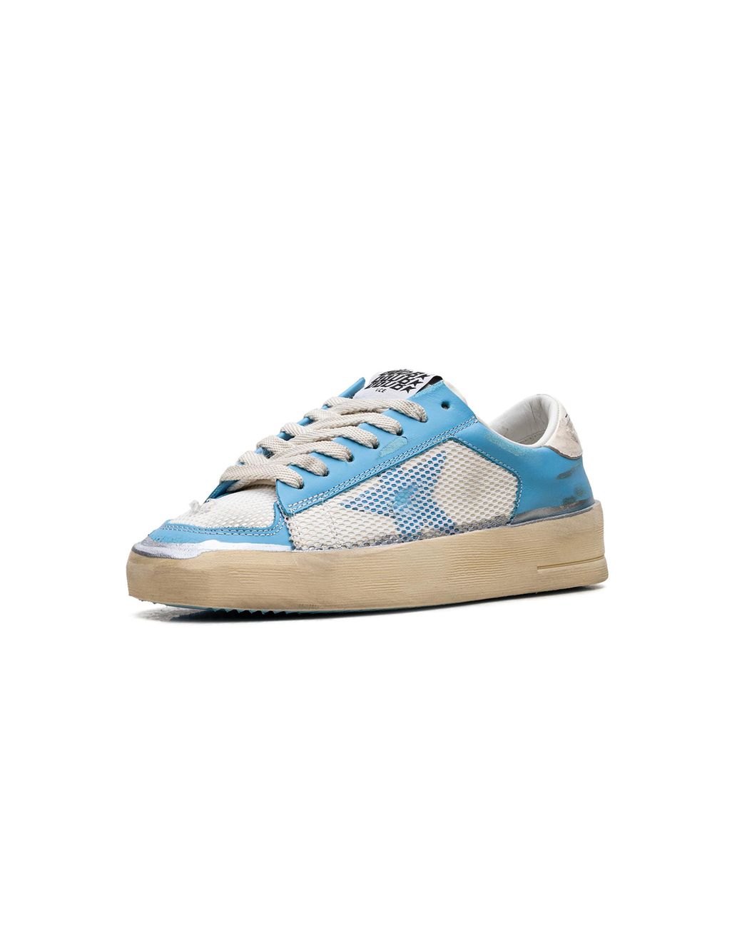 Golden Goose Deluxe Brand Blue Stardan Lab "Light Nappa Leather And Mesh" Gwf00370 F004374 50492"