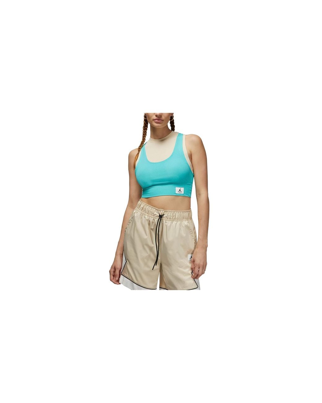 Nike Black Air Essentials Crop Top "Sandrift Washed" Dn0602 126"
