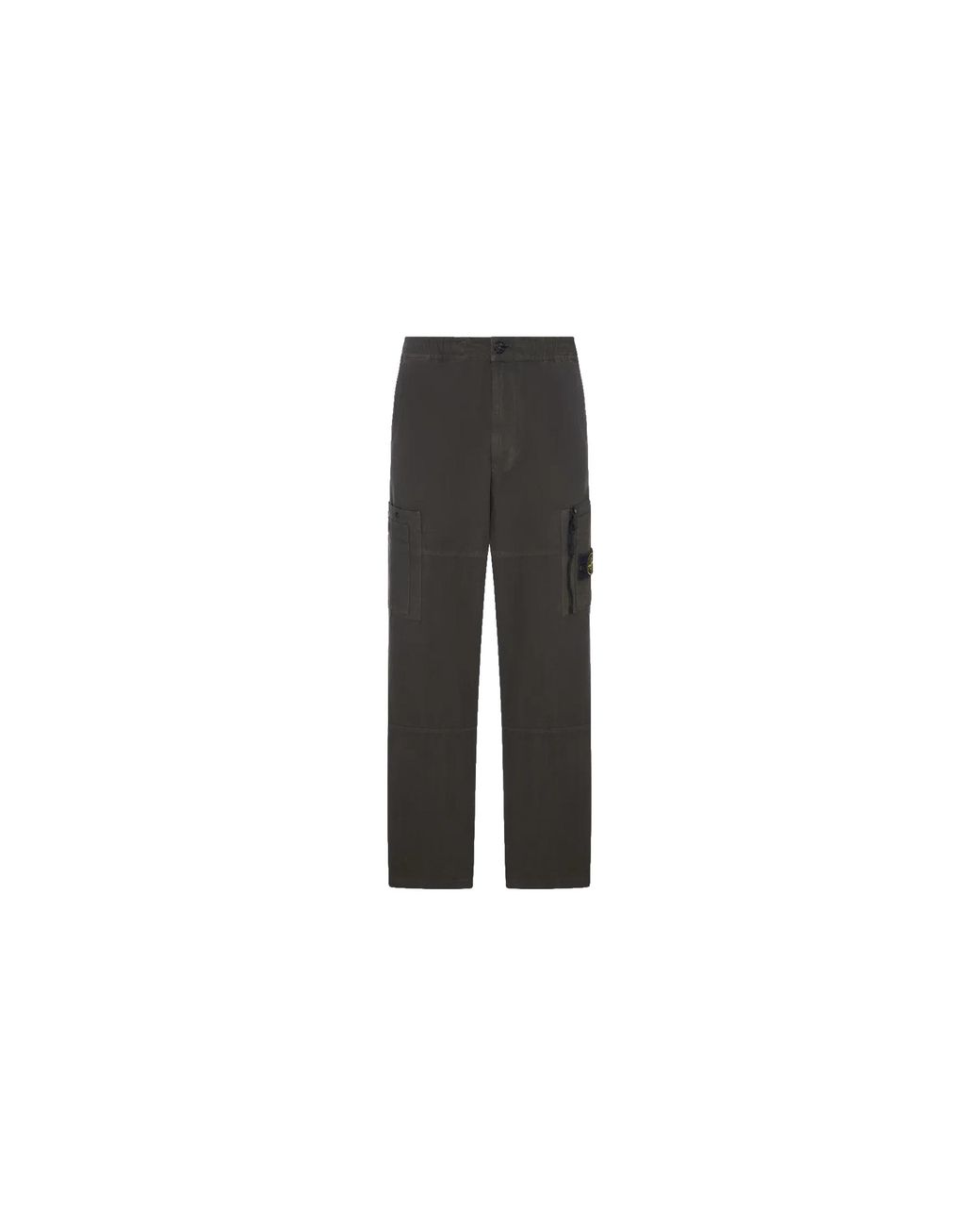 Stone Island Black Cotton Ripstop Cargo Pants "Coal" 3100015 S0211 V0078" for men