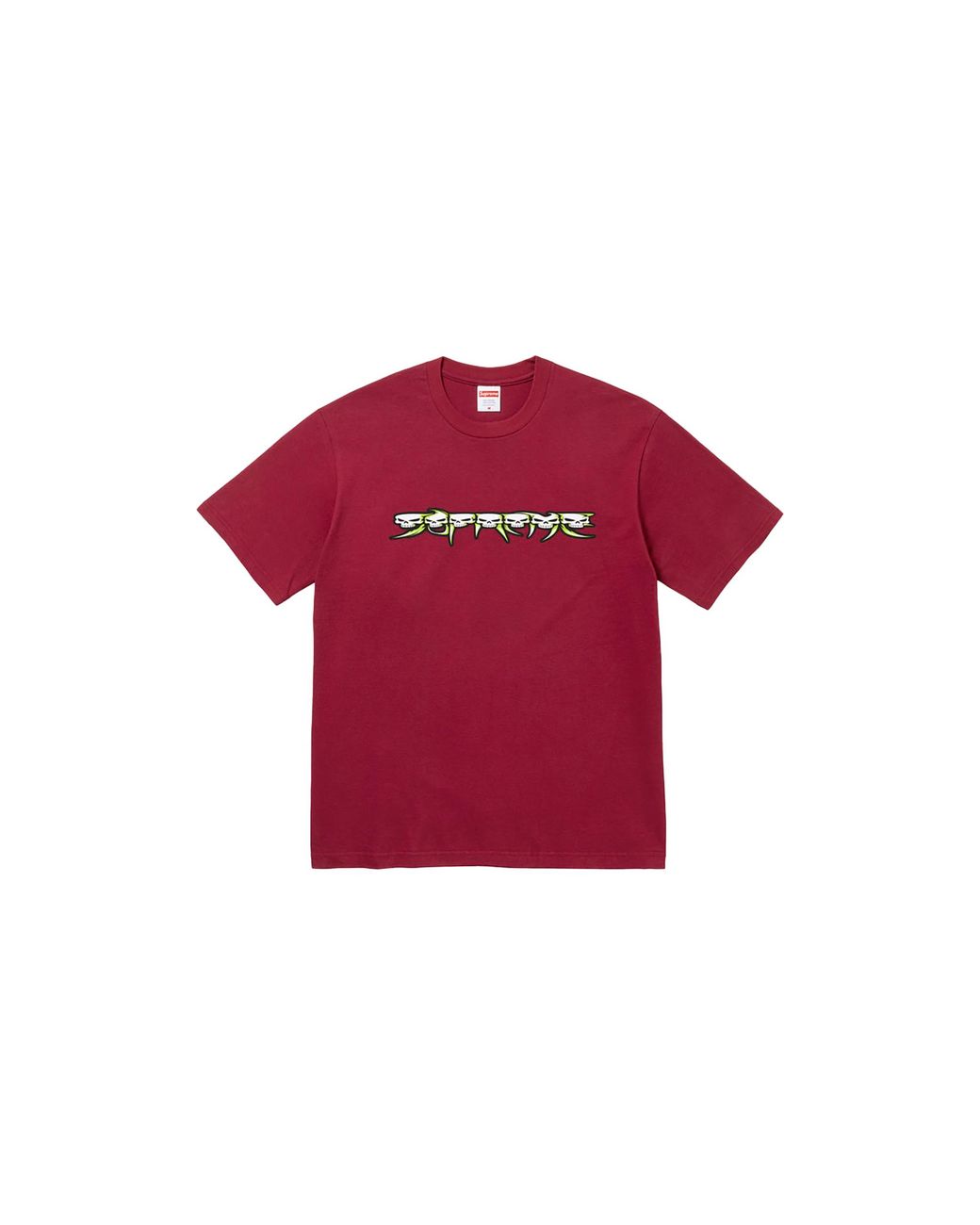 Supreme Red Skulls Spellout Shirt "Fw26