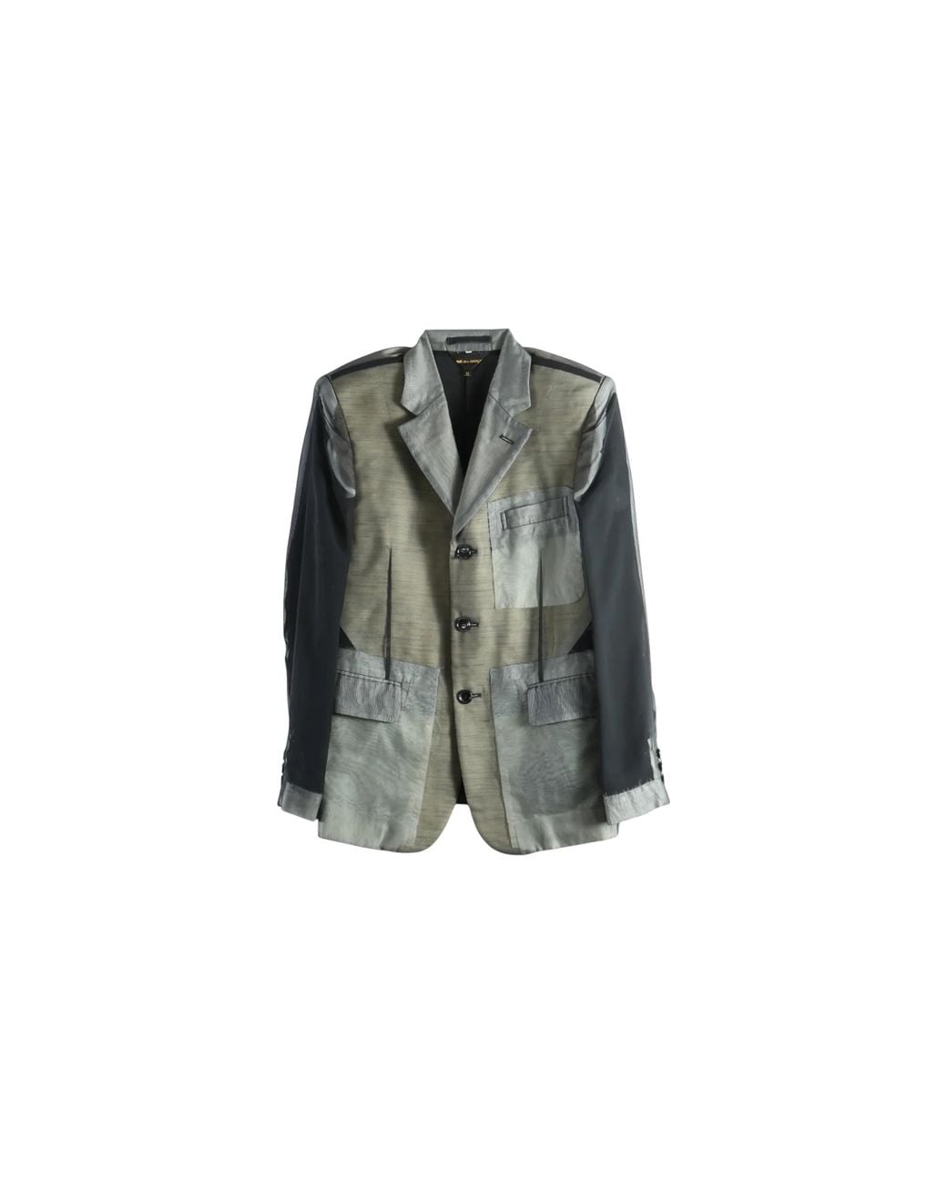 Comme des Garçons Black Patched Pocket Jacket Gr J008 051"