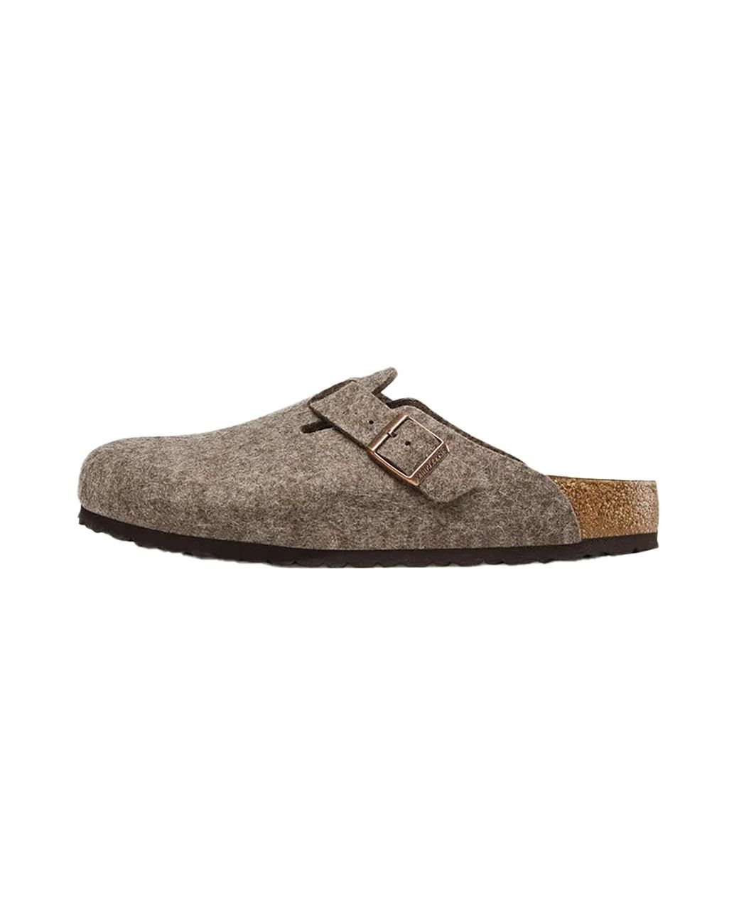 Birkenstock Gray Boston Wool Felt (Regular Fit) 160581" for men