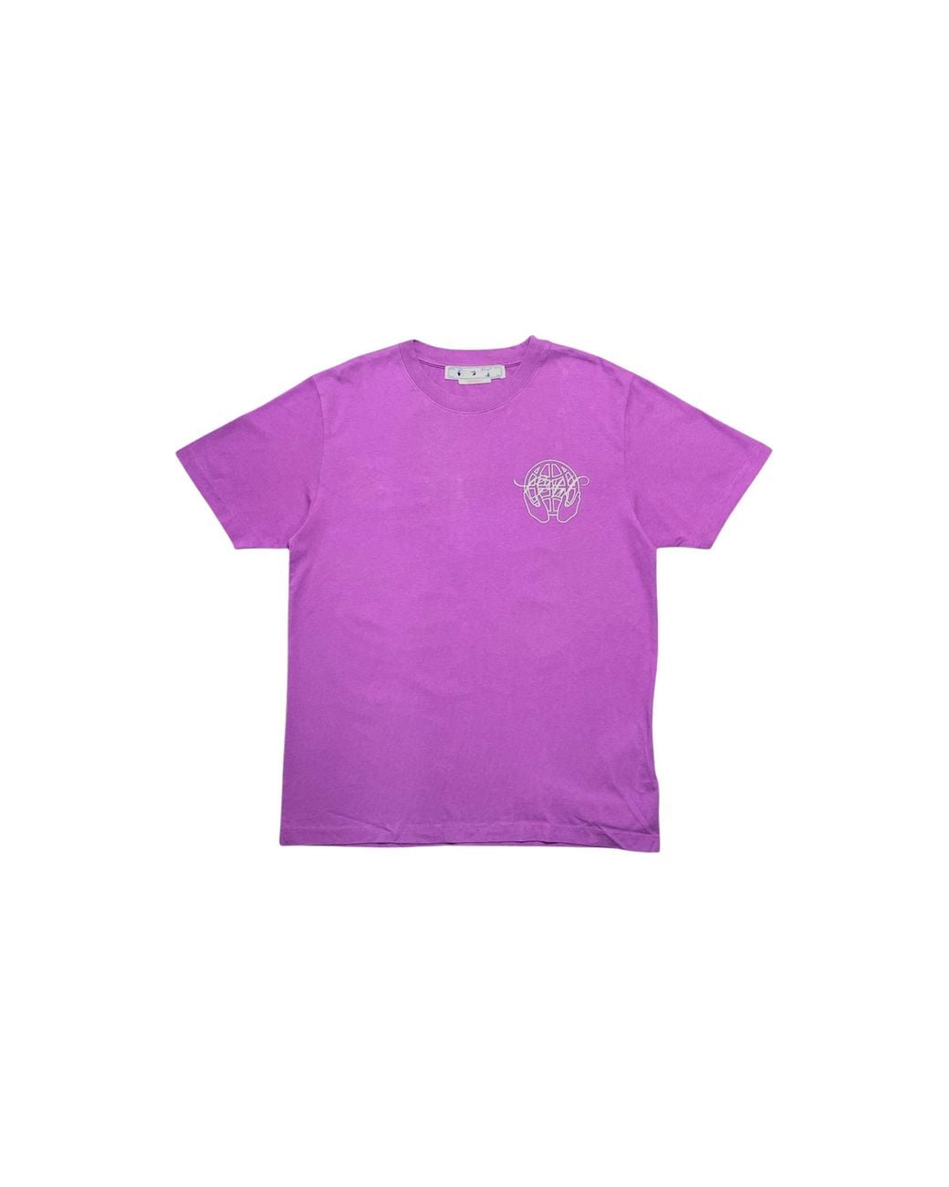 Off-White c/o Virgil Abloh Purple Hand Arrow Slim Short Sleeve T-Shirt "Orchid" Omaa027S23Jer0073601" for men