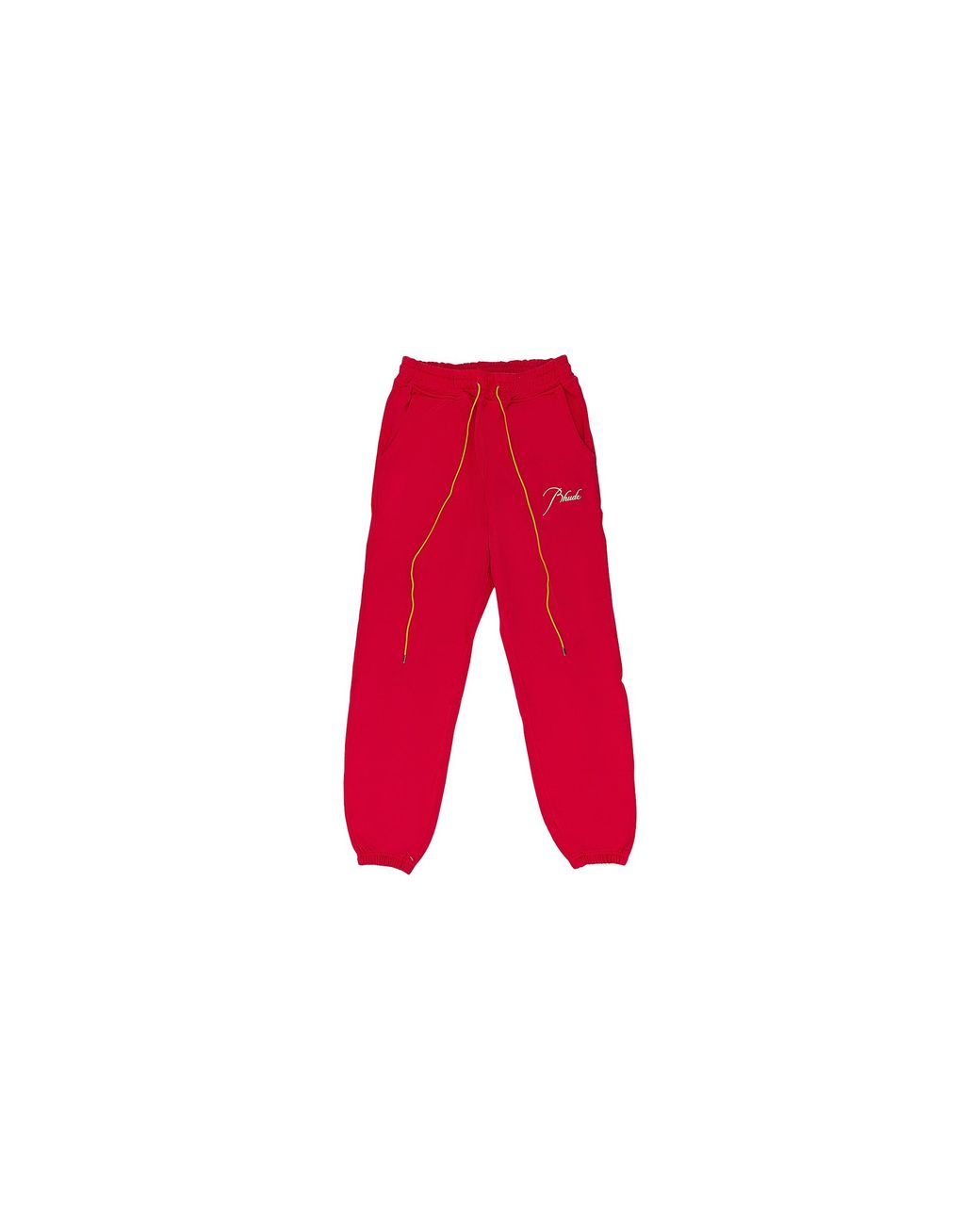 Rhude Red Terry Sweatpants 7600000182831" for men