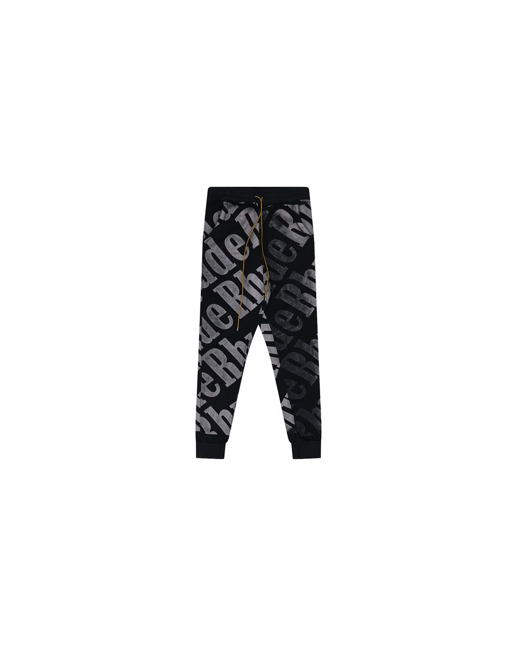 Rhude Black All Over Sweatpants Rhdmbtm0244 Blk" for men