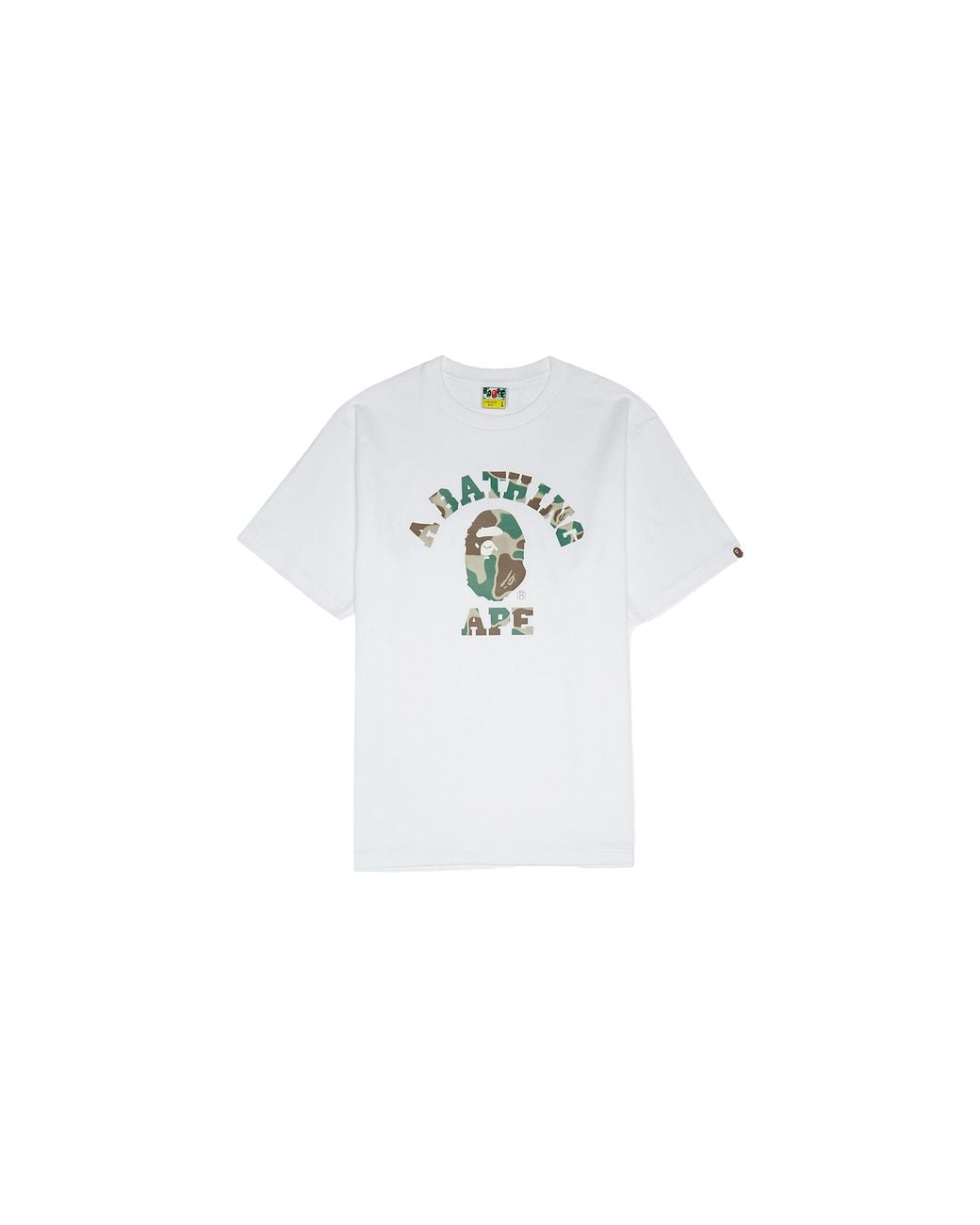A Bathing Ape Black Liquid Camo College T-Shirt Drab 001Tek301028M Wh X Od" for men