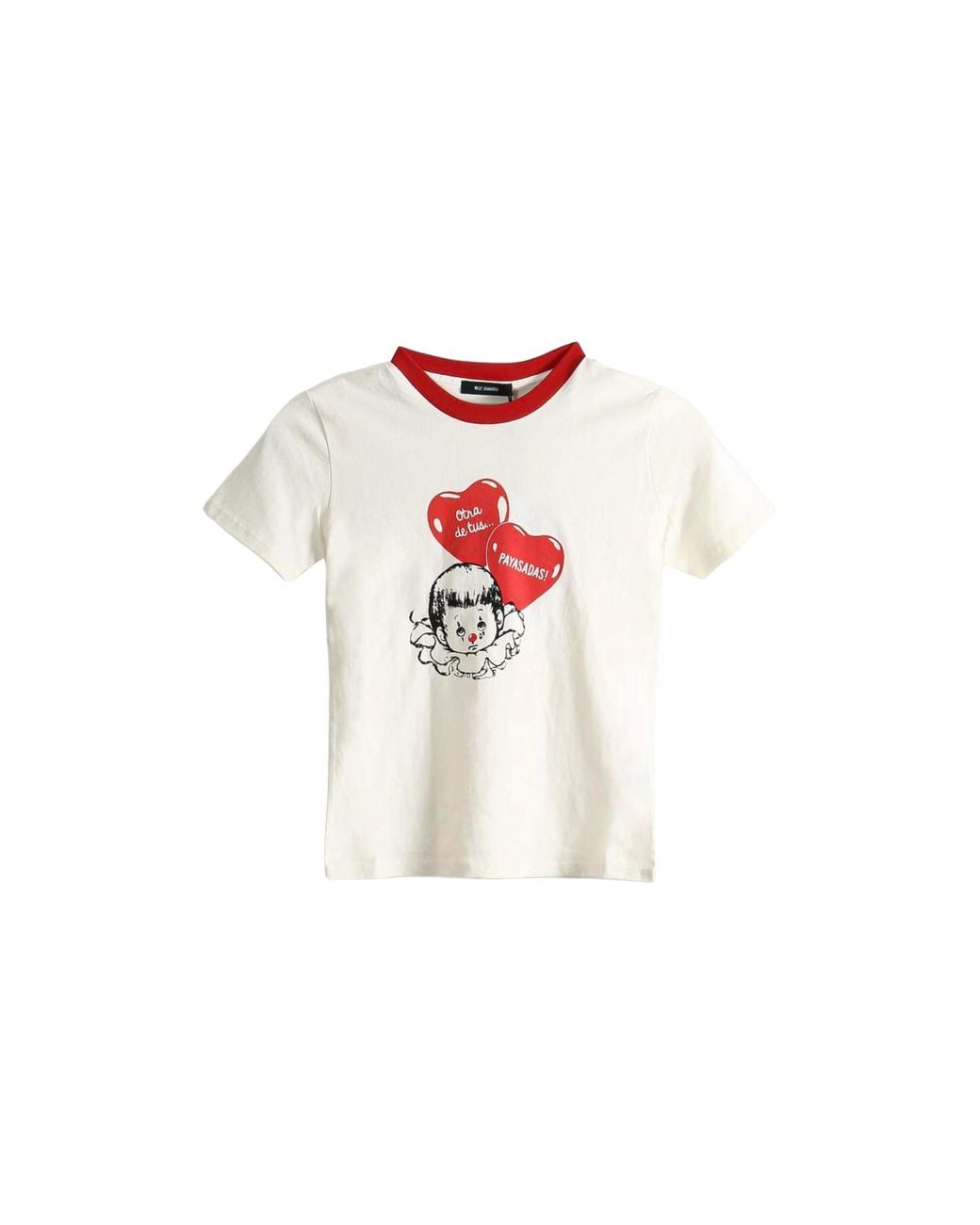 Willy Chavarria Black Payasadas Ringer T-Shirts "Masa" Mwjte013 062N 065"