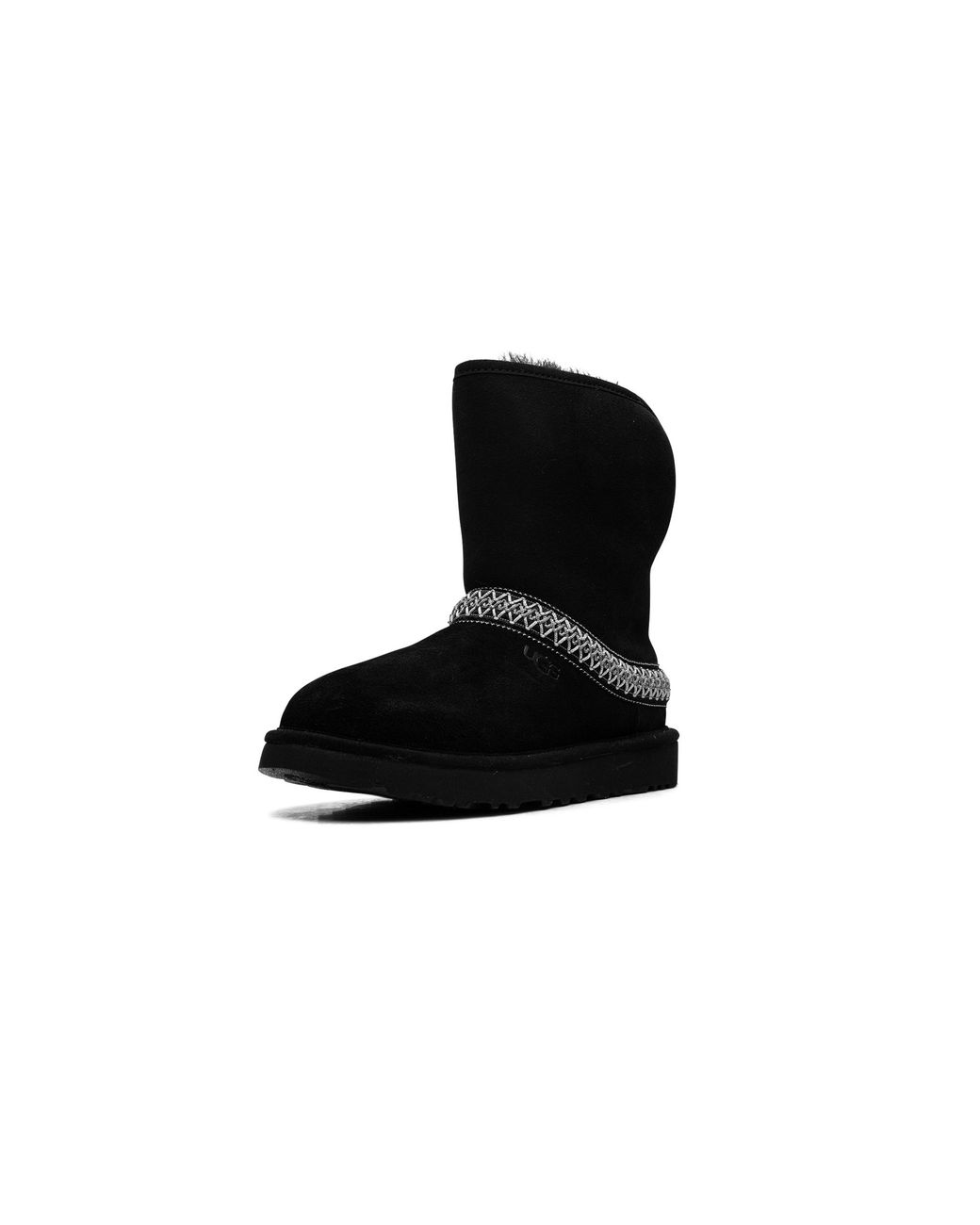 Ugg Black Classic Short Crescent Boot 1161770 Blk"