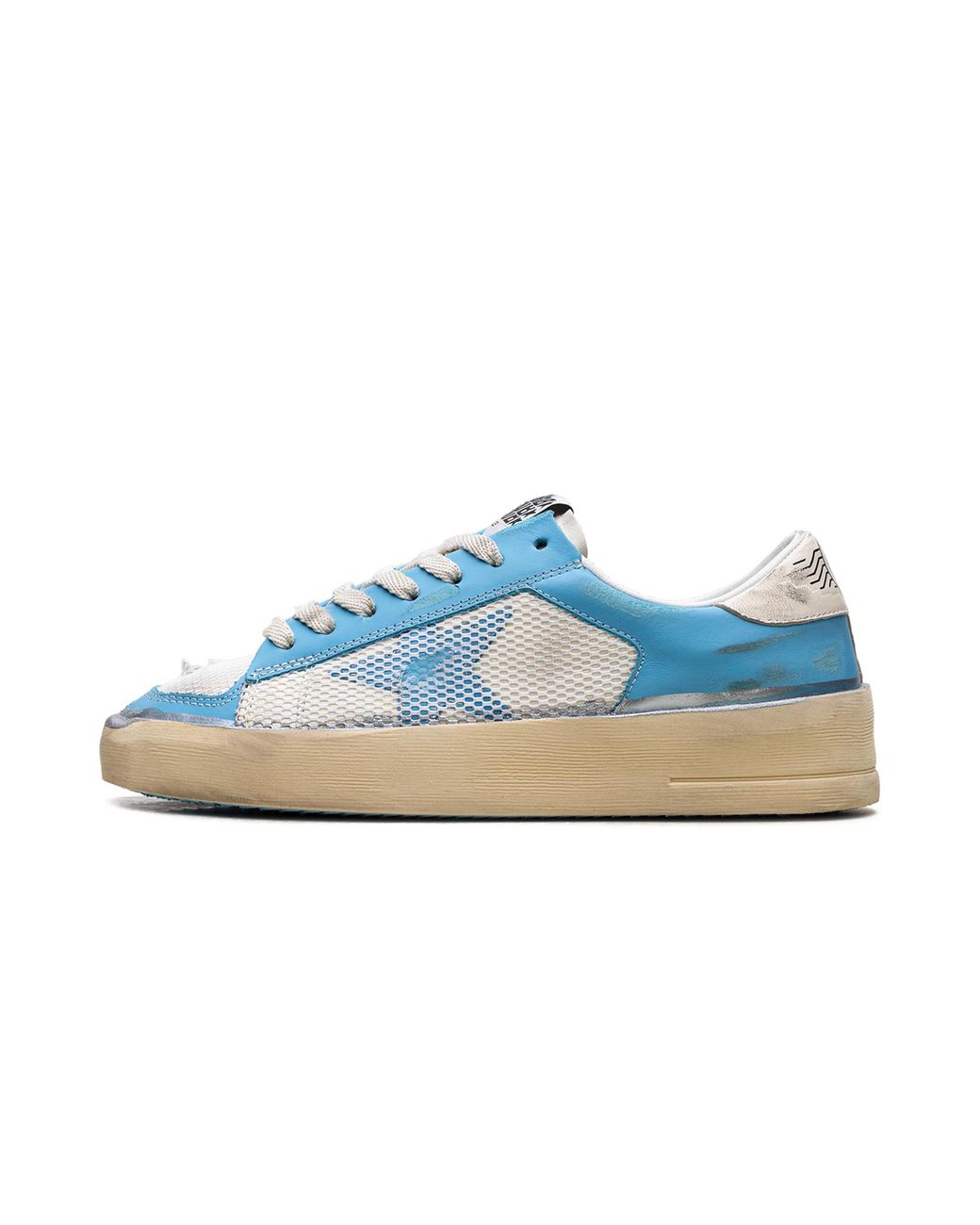 Golden Goose Deluxe Brand Blue Stardan Lab "Light Nappa Leather And Mesh" Gwf00370 F004374 50492"