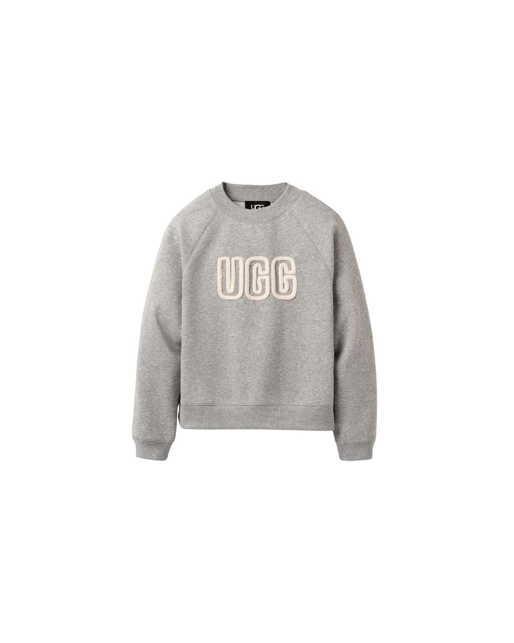 Ugg Black Logo Crewneck Sweatshirt Heather" 1171477 Grhe"