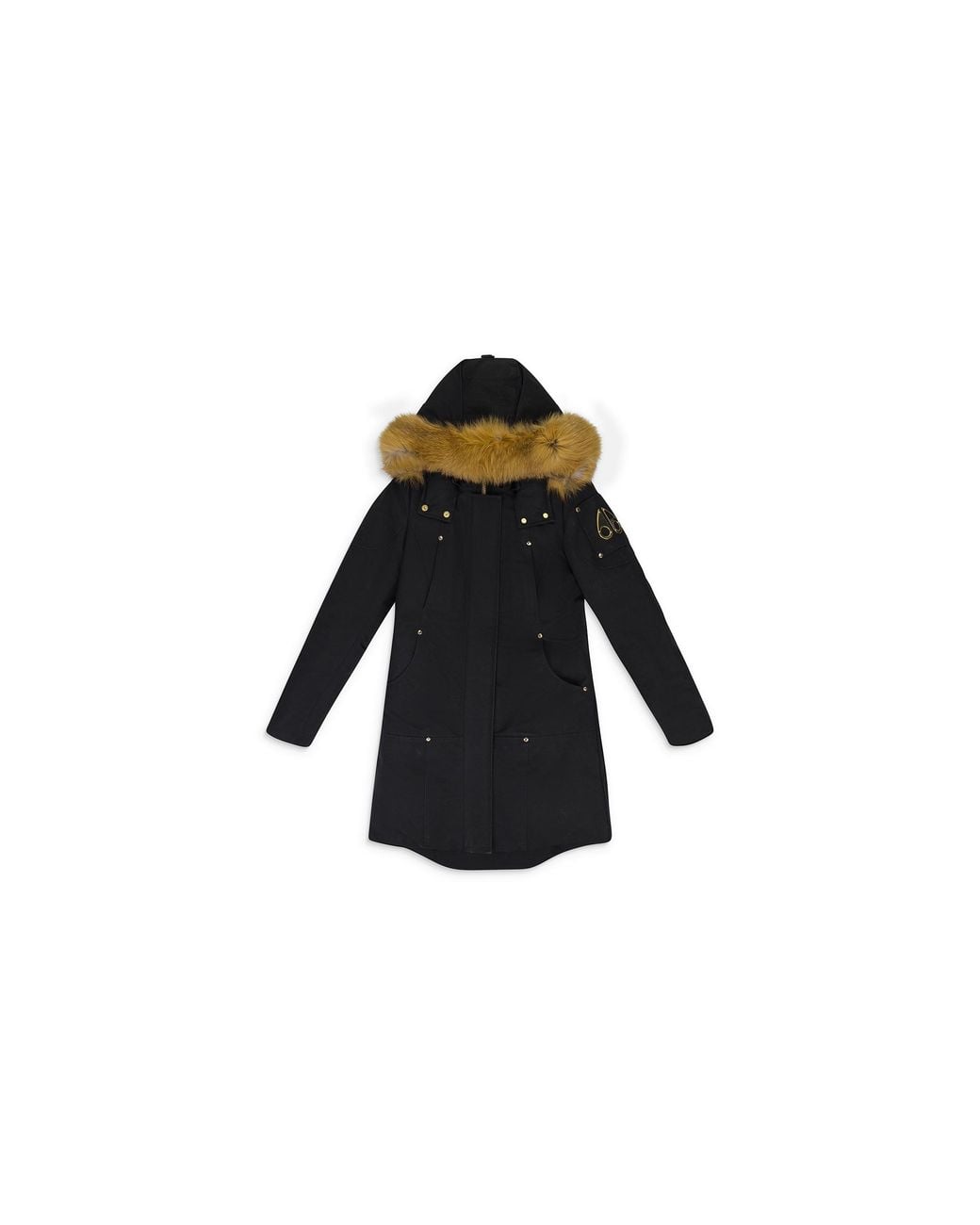 Moose Knuckles Black Grand Metis Parka Fox" Msk Wotw 0028"