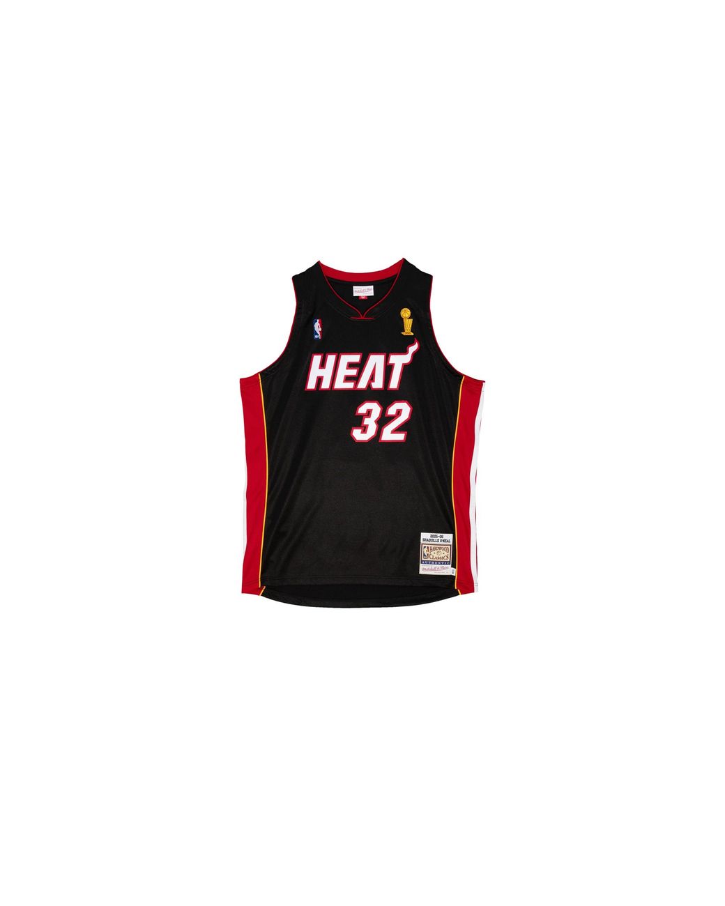 Mitchell & Ness Black Authentic Road Finals Jersey "Nba Heat 05-06 Shaquille O'Neal" Ajy4Ac18069 Mheblck05Son" for men