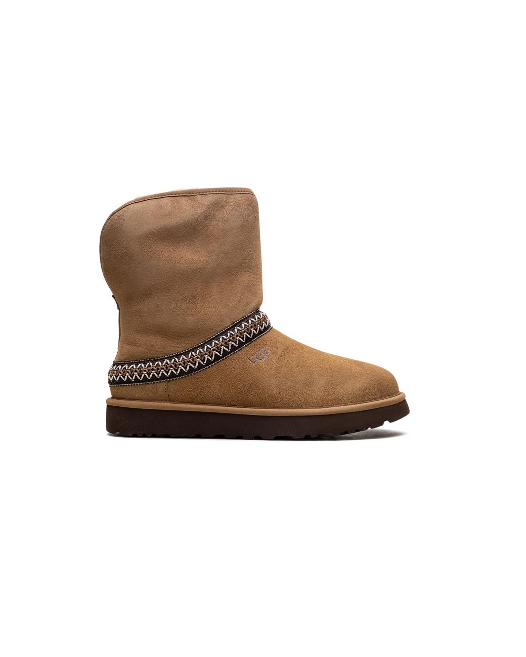 Ugg Black Classic Short Crescent Boot "Chestnut" 1161770 Che"