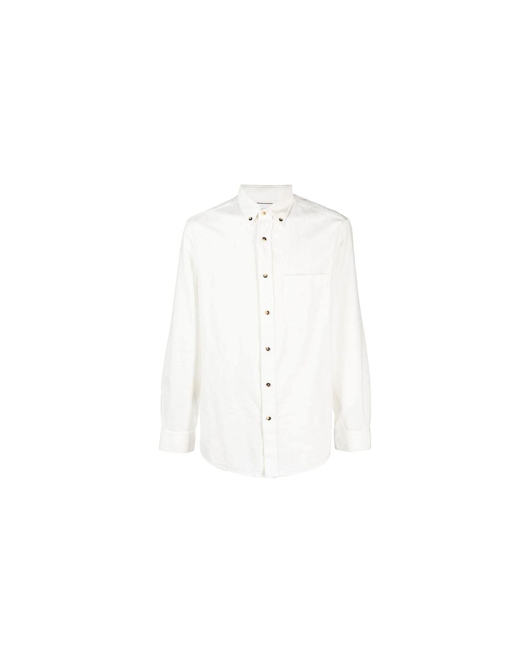 Brunello Cucinelli Black Button Down Shirt "Snow" Brun2388" for men