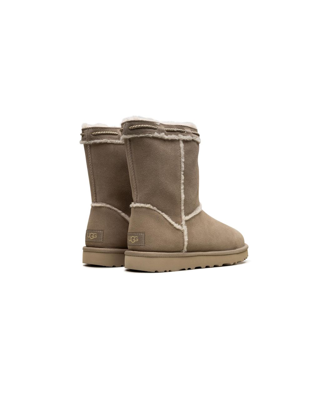 Ugg Black Classic Short Shearling Braid "Dune" 1166752 Dune"