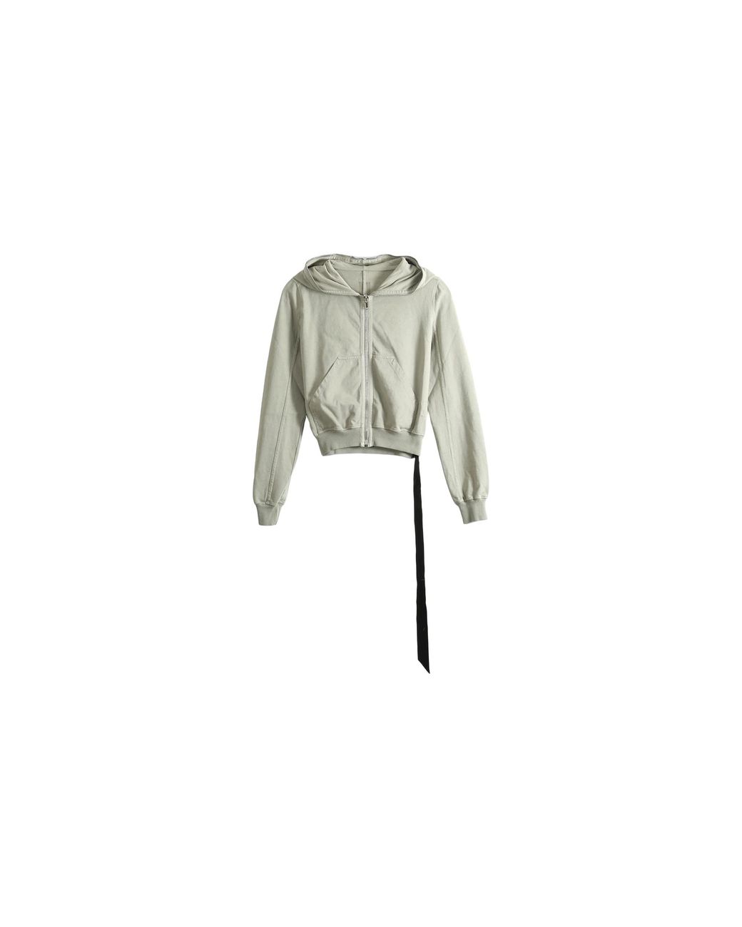 Rick Owens Black Small Gimp Hoodie "Mineral" Ds02F6246 Rig 59"