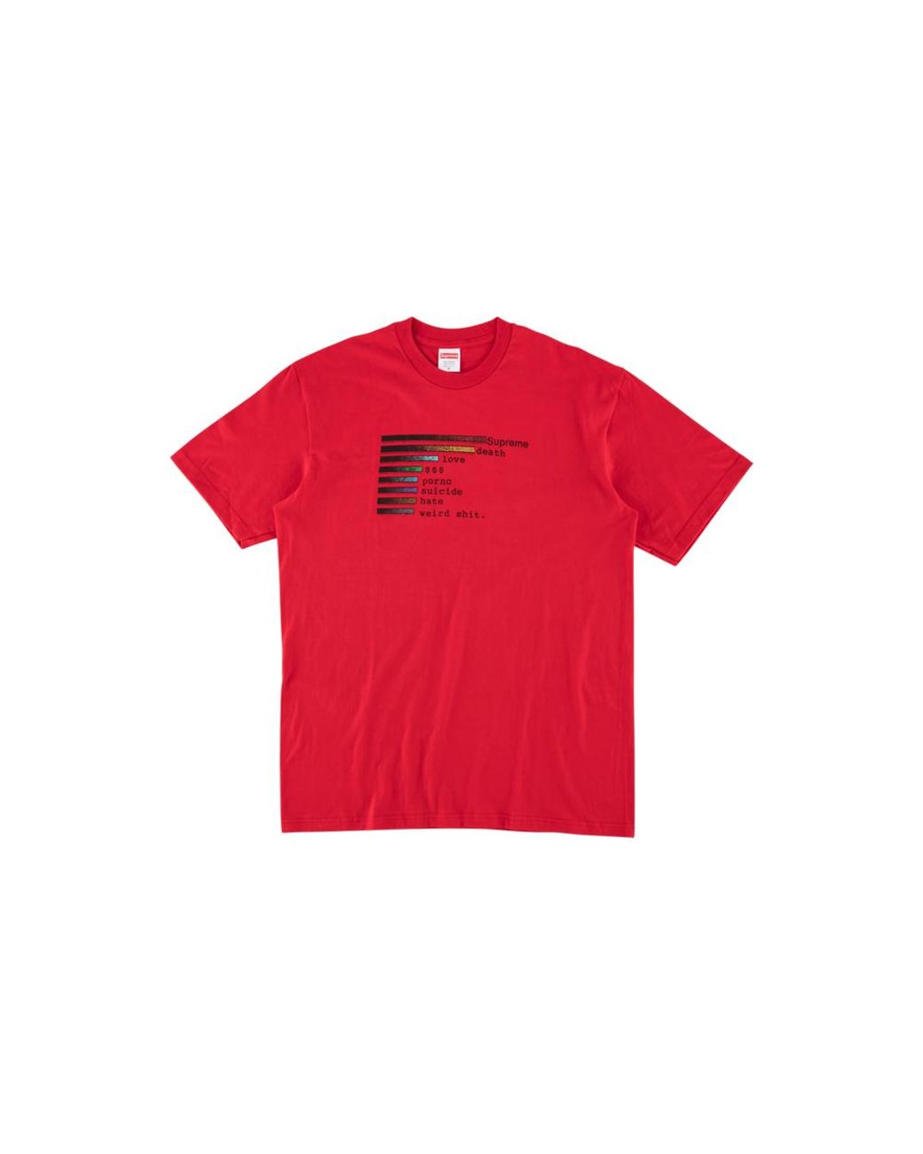 supreme red t shirt