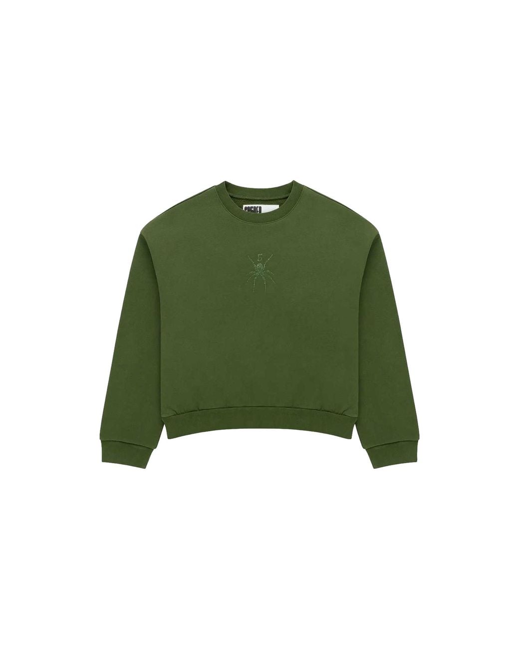 Sp5der Green Rhinestone Tm Crewneck Xanadu 738" for men