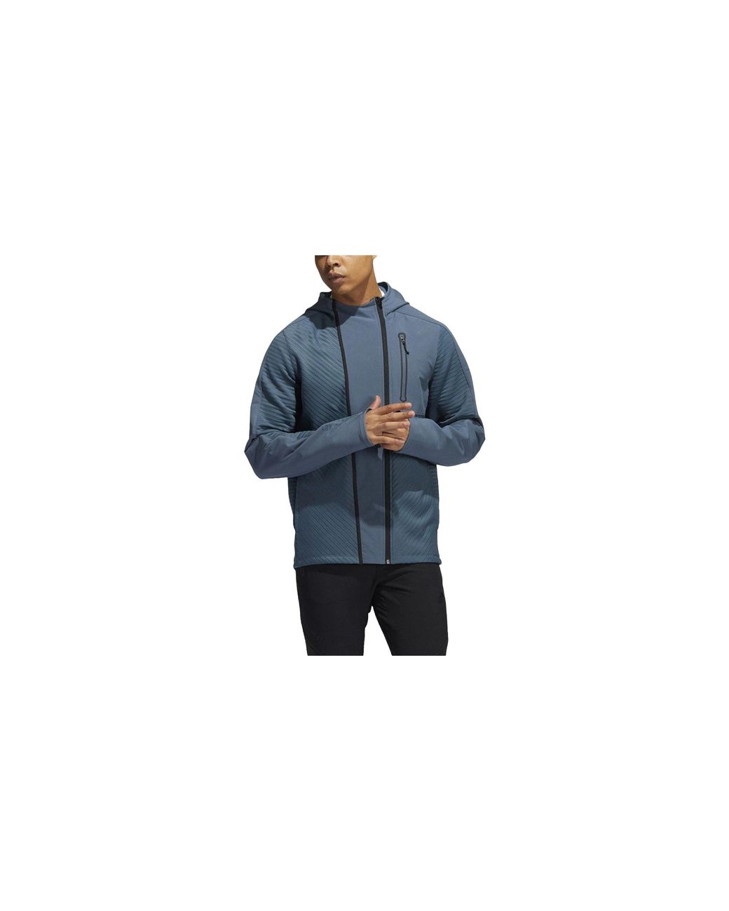 Adidas Black Cold Rdy Training Hoodie "Legend" Gj0343" for men