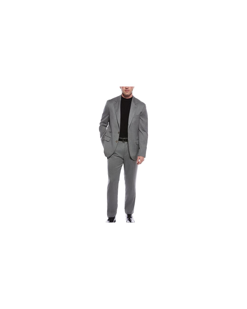 Brunello Cucinelli Black Pinstripe Suit "Light" Brun2611" for men