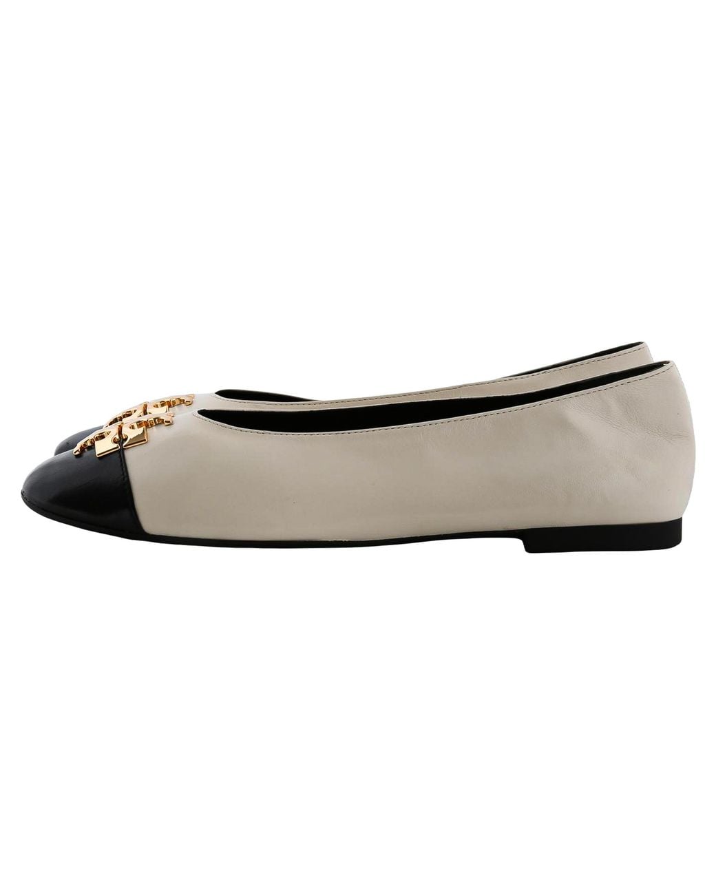 Tory Burch Black Charlie Ballet "Light Cream Perfect 187711 250"