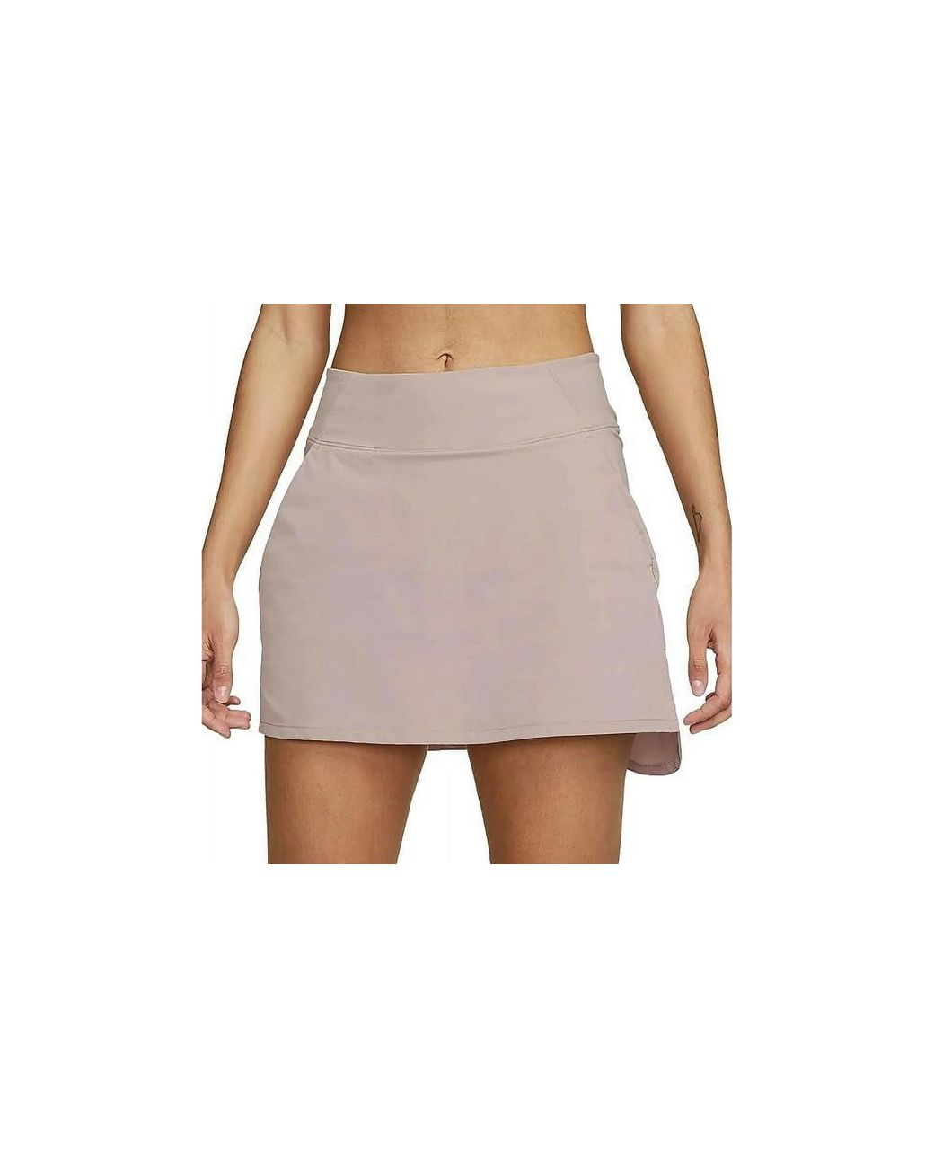 Nike Black Dri-Fit Bliss Mid-Rise Training Skort "Taupe" Dv9455 272"