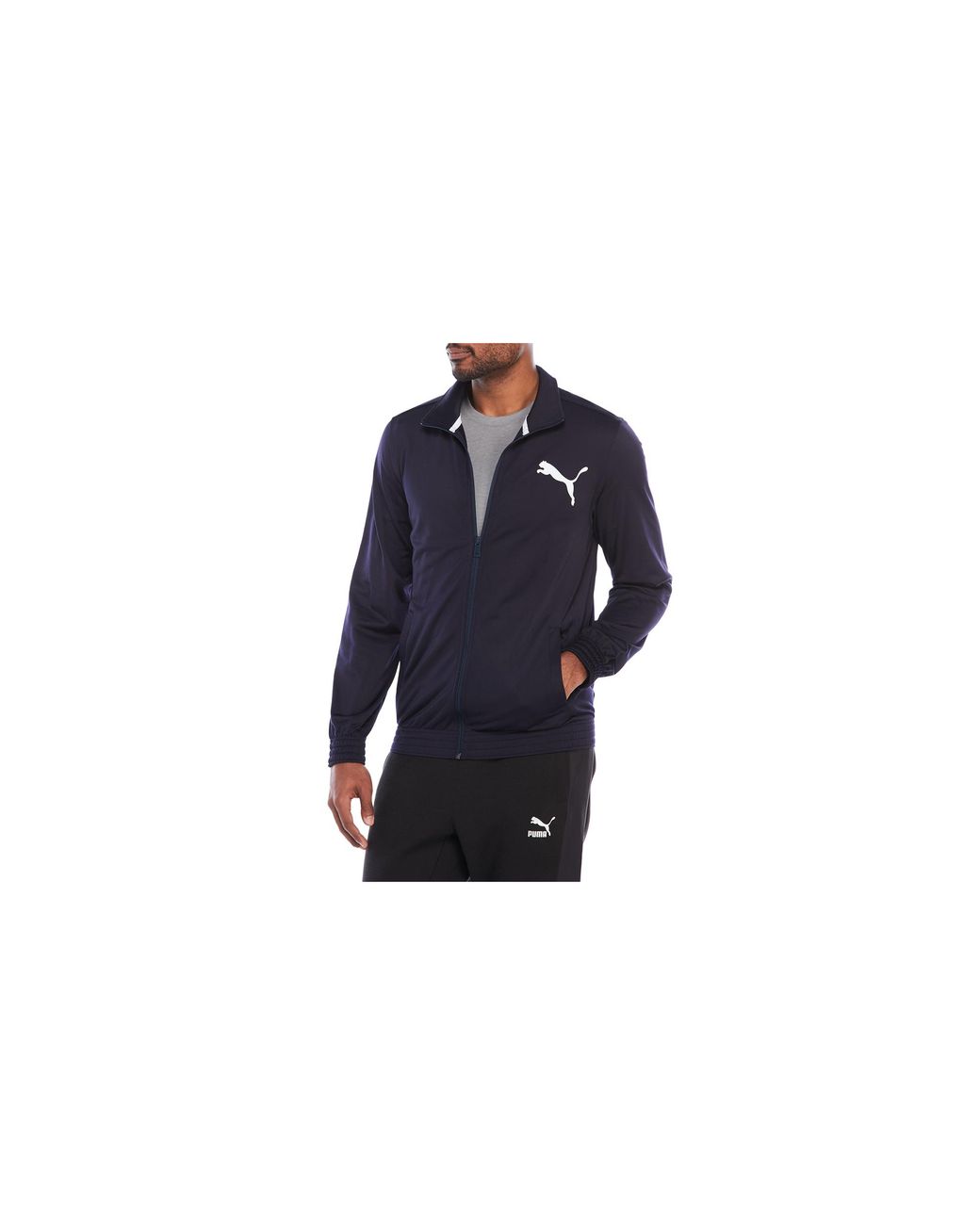 PUMA Blue Contrast Longsleeve Jacket 831286 42" for men