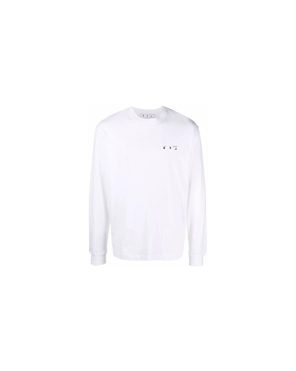Off-White c/o Virgil Abloh Black Caravaggio Paint Skate Long-Sleeve T-Shirt Omab064C99Jer0050110" for men