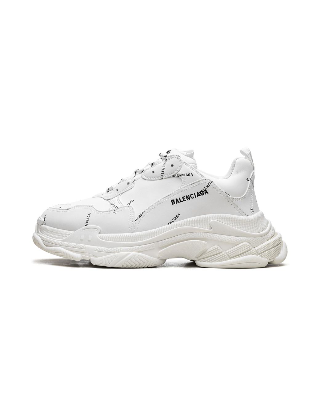 Balenciaga Black Triple S Sneaker "Allover Logo for men
