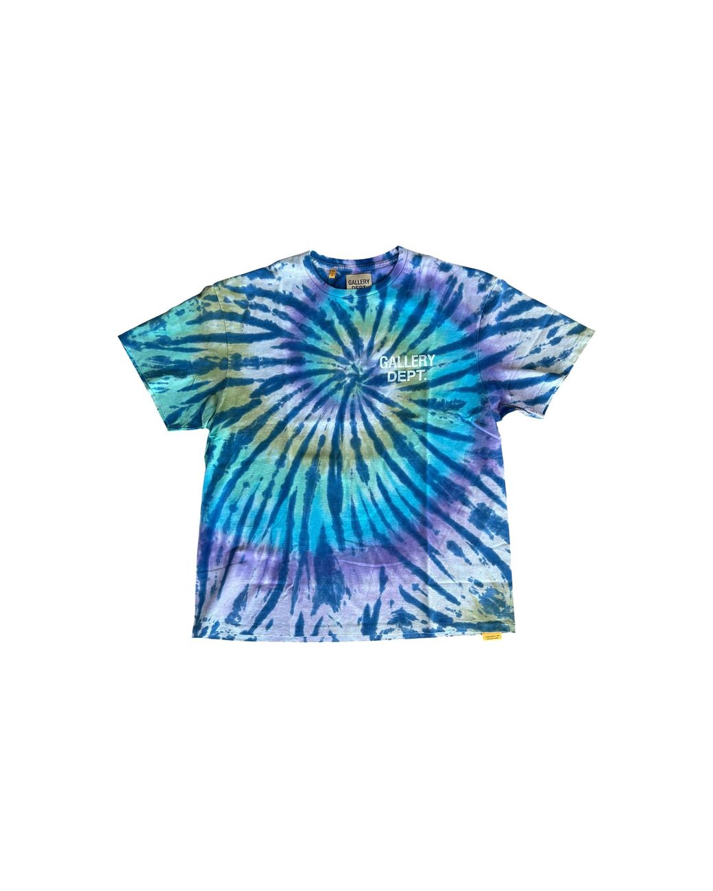 GALLERY DEPT. Blue Marina Tie-Dye Miami Exclusive Logo T-Shirt Gd322" for men
