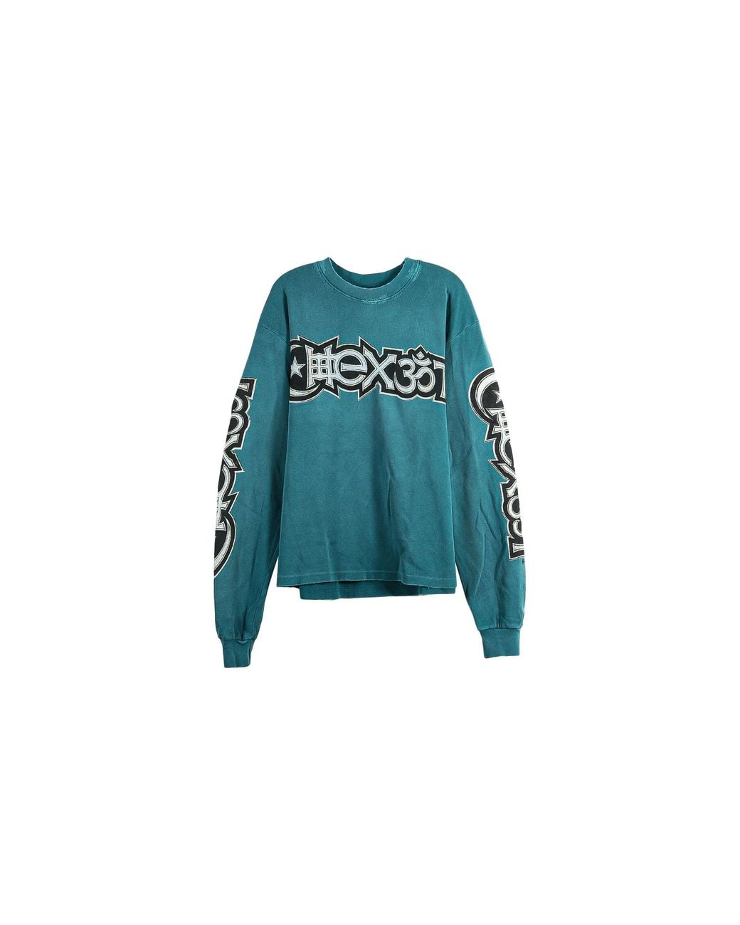 HELLSTAR Blue Coexist Sigil Thermal Sweatshirt Hsr434" for men