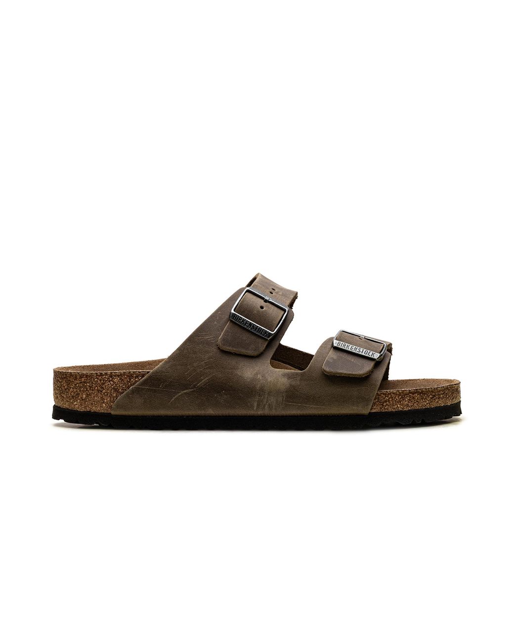 Birkenstock Black Arizona Soft Footbed "Oiled Leather Faded Khaki" 1019313" for men